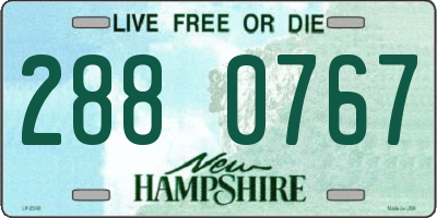 NH license plate 2880767