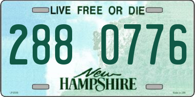NH license plate 2880776