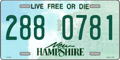 NH license plate 2880781