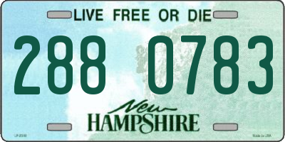 NH license plate 2880783