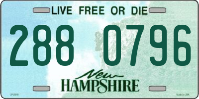 NH license plate 2880796