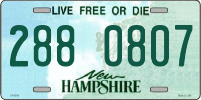 NH license plate 2880807