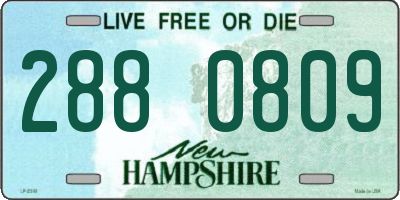 NH license plate 2880809