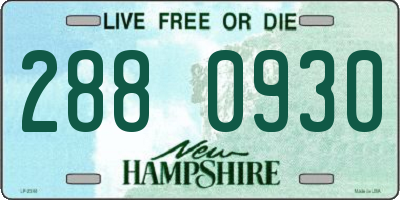 NH license plate 2880930