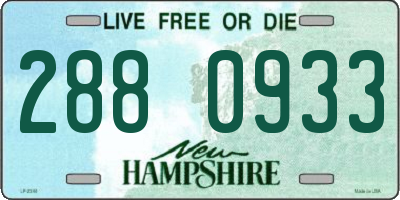NH license plate 2880933