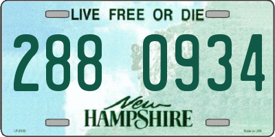 NH license plate 2880934