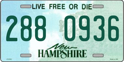NH license plate 2880936