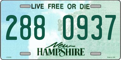 NH license plate 2880937