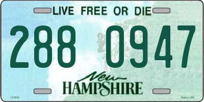 NH license plate 2880947