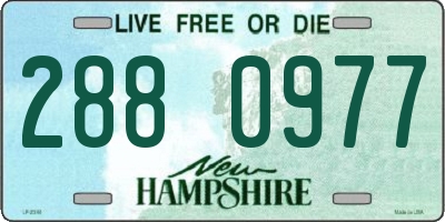 NH license plate 2880977