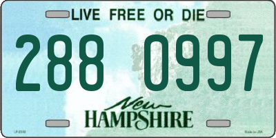 NH license plate 2880997