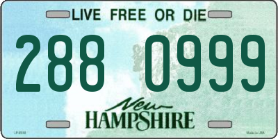 NH license plate 2880999