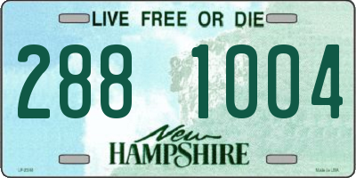 NH license plate 2881004