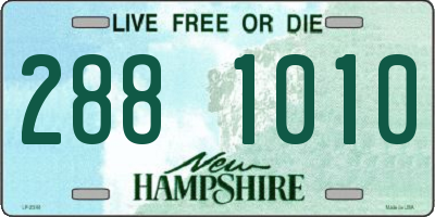 NH license plate 2881010