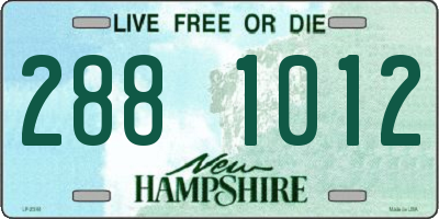 NH license plate 2881012