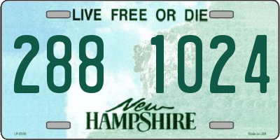 NH license plate 2881024