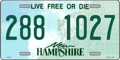 NH license plate 2881027