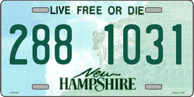 NH license plate 2881031