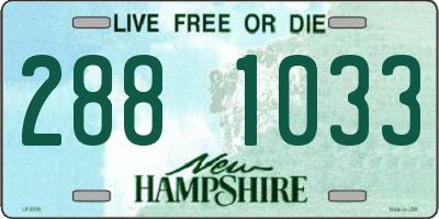 NH license plate 2881033