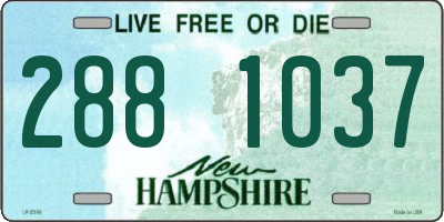 NH license plate 2881037