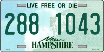 NH license plate 2881043