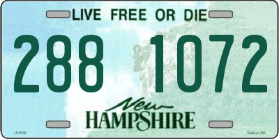 NH license plate 2881072