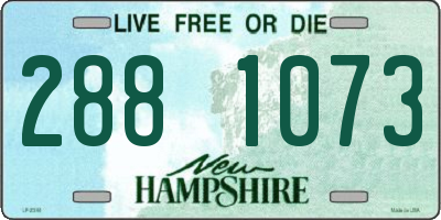 NH license plate 2881073