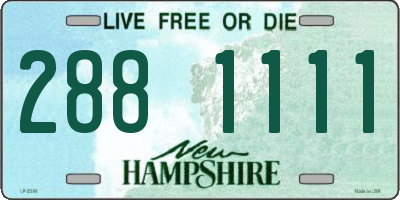 NH license plate 2881111