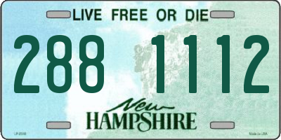NH license plate 2881112