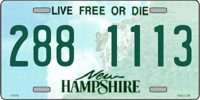 NH license plate 2881113