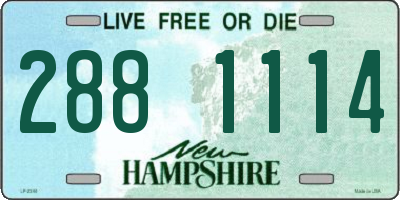 NH license plate 2881114