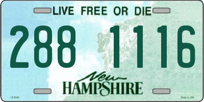 NH license plate 2881116