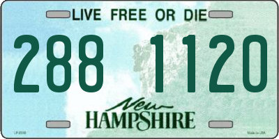 NH license plate 2881120