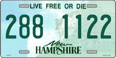 NH license plate 2881122