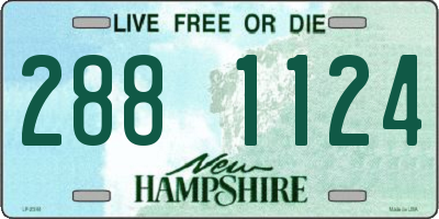 NH license plate 2881124