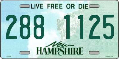 NH license plate 2881125