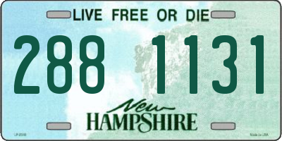 NH license plate 2881131