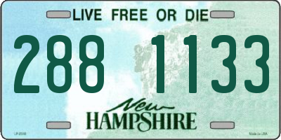 NH license plate 2881133