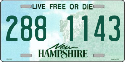 NH license plate 2881143