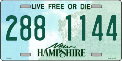 NH license plate 2881144