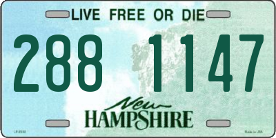 NH license plate 2881147