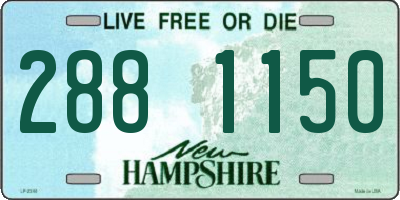 NH license plate 2881150