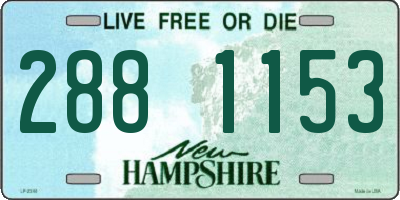 NH license plate 2881153