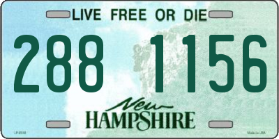 NH license plate 2881156