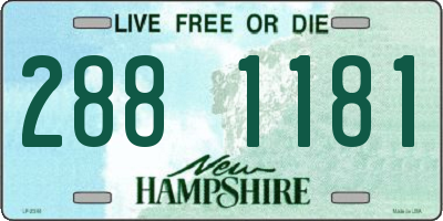 NH license plate 2881181