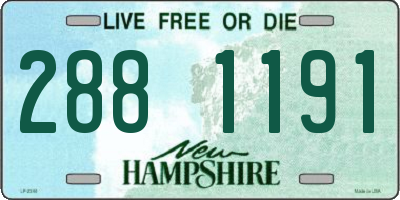 NH license plate 2881191