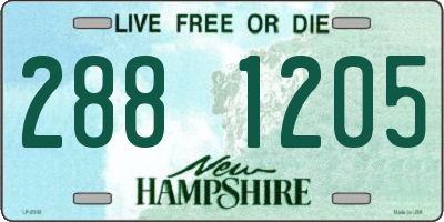NH license plate 2881205