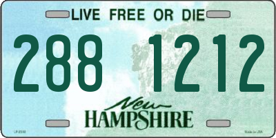 NH license plate 2881212