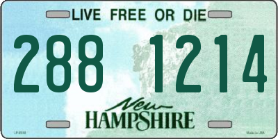NH license plate 2881214