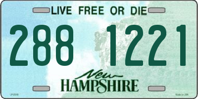NH license plate 2881221